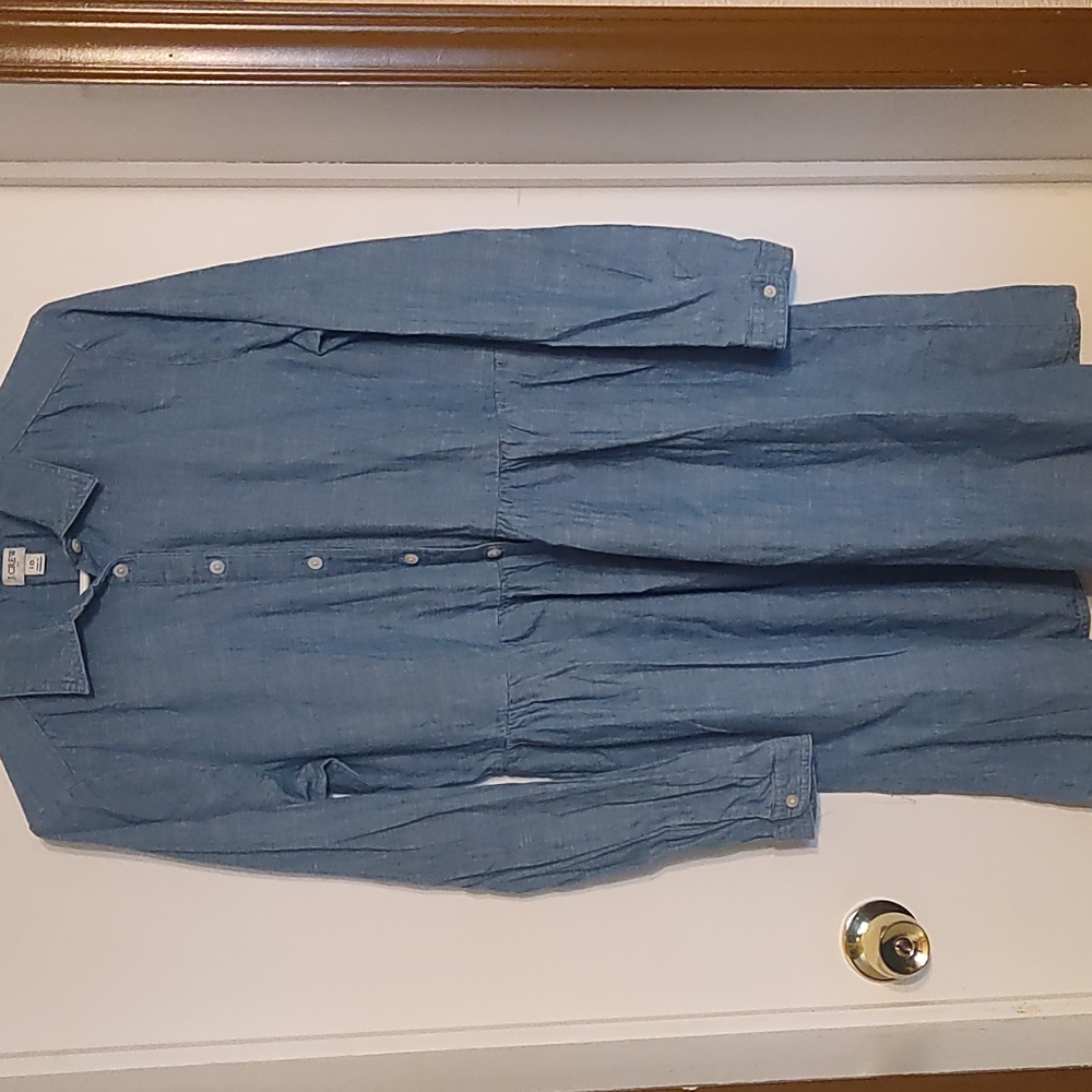 Blue J.crew long sleeve dress size 10